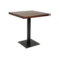 Дизайнерський стильний стіл Tetra темна сосна 70x70, преміум, ручна робота