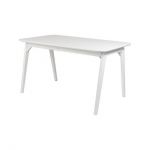 Дизайнерський стильний стіл Floki 140 х 80 білий, преміум, ручна робота