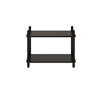 Дизайнерська стильна полиця Dao 1-2 чорний дуб, преміум, ручна робота