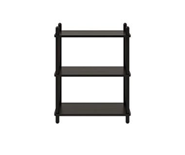 Дизайнерська стильна полиця Dao 1-3 чорний дуб, преміум, ручна робота