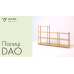 Дизайнерська стильна полиця Dao 10 чорний дуб, преміум, ручна робота