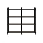 Дизайнерська стильна полиця Dao 2-4 чорний дуб, преміум, ручна робота