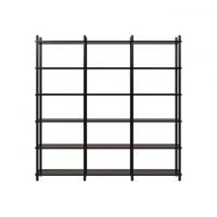 Дизайнерская стильная полка Dao 3-6 черный дуб, премиум, ручная работа