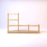 Дизайнерская стильная полка Dao 7 натуральный дуб, премиум, ручная работа