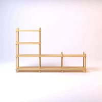 Дизайнерская стильная полка Dao 7 натуральный дуб, премиум, ручная работа