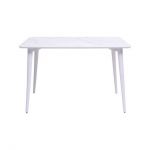 Дизайнерский стильный стол Dan 140 х 80 HPL Arpa 3346 Ker/белый, премиум, ручная работа