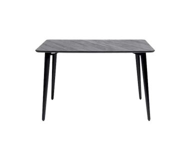 Дизайнерський стильний стіл Dan 120 х 80 HPL Arpa 3408 Losa / чорний, преміум, ручна робота