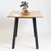 Дизайнерський стильний стіл Horik 120 х 80 чорні ноги / натуральний дуб, преміум, ручна робота