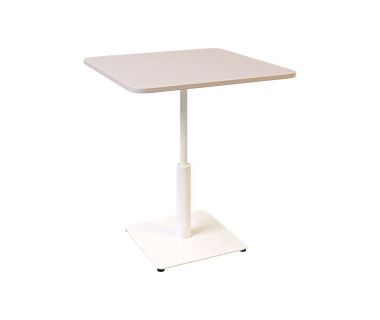 Дизайнерский стильный стол Ibiza Soft light 70x70 белый металл/кашемир ДСП, премиум, ручная работа