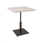 Дизайнерский стильный стол Ibiza Soft light 70x70 черный металл/кашемир ДСП, премиум, ручная работа