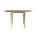 Стол раскладной дизайнерский Silva (Сильва) из дерева d-100+40 натуральный ясень