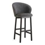 Стілець дерев'яний дизайнерський барний Stitch (Стіч) чорний / Node 19