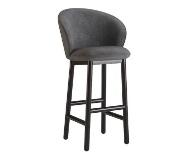 Стул деревянный дизайнерский барный Stitch (Стич) черный / Node 19