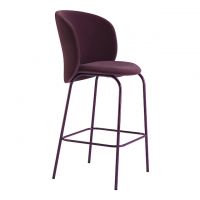 Стул дизайнерский полубарный Lilo (Лело) Exclusive (Лело Эксклюзив) Deep Plum