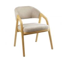 Дизайнерское стильное кресло Otis Big натуральный/Piano 04, премиум, ручная работа