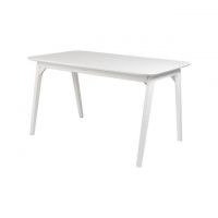 Дизайнерский стильный стол Floki 140х80 белый, премиум, ручная работа