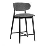 Стілець дерев'яний дизайнерський напівбарний Panda New (Панда Нью) чорний / Superior 19