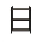 Дизайнерская стильная полка Dao 1-3 черный дуб, премиум, ручная работа