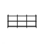 Дизайнерська стильна полиця Dao 3-3 чорний дуб, преміум, ручна робота