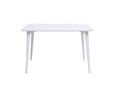 Дизайнерський стильний стіл Dan 140 х 80 HPL Arpa 3346 Ker / білий, преміум, ручна робота