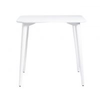 Дизайнерський стильний стіл Dan 80 х 80 білий, преміум, ручна робота