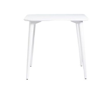 Дизайнерський стильний стіл Dan 80 х 80 білий, преміум, ручна робота