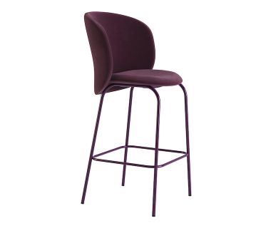 Стул дизайнерский полубарный Lilo (Лело) Exclusive (Лело Эксклюзив) Deep Plum