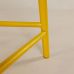 Дизайнерський стильний стілець напівбарний №3 жовтий Ral 1023, преміум, ручна робота