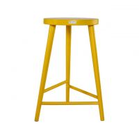 Дизайнерський стильний стілець напівбарний №3 жовтий Ral 1023, преміум, ручна робота