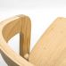 Дизайнерский стильный стул полубарный Floki new натуральный дуб/твердый, премиум, ручная работа