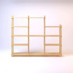 Дизайнерська стильна полиця Dao 11 натуральний дуб, преміум, ручна робота