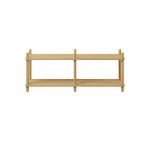 Дизайнерская стильная полка Dao 2-2 натуральный дуб, премиум, ручная работа