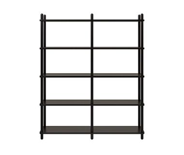 Дизайнерская стильная полка Dao 2-5 черный дуб, премиум, ручная работа