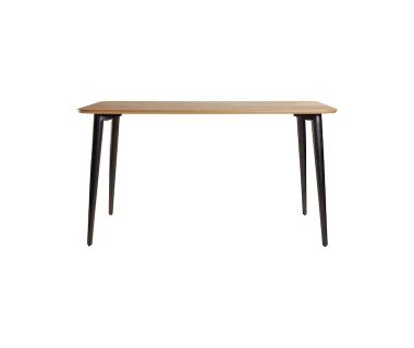 Дизайнерский стильный стол Dan 140 х 80 натуральный дуб/черный, премиум, ручная работа