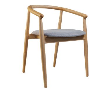 Стілець дерев'яний дизайнерський Mamont (Мамонт) натуральний ясен / Admiral 18