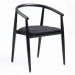 Дизайнерский стильный стул Mamont черный / Braid 3020, премиум, ручная работа