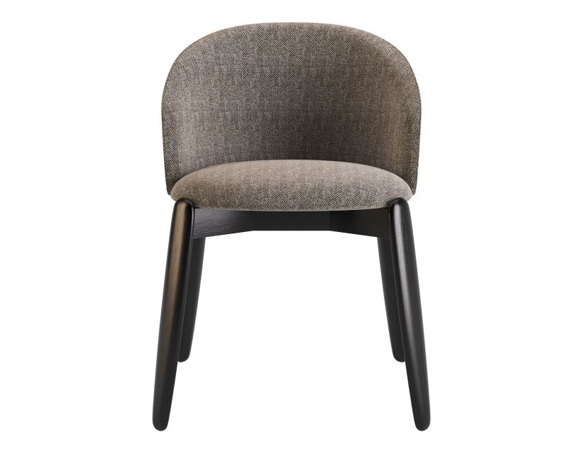 Стул деревянный дизайнерский Rino (Рино) черный / Femida 20-2 в интернет магазине мебели "Меблі Даром"