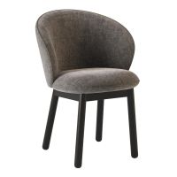 Стул деревянный дизайнерский Stitch (Стич) черный / Vouge 16