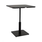 Стильный дизайнерский стол Ibiza soft HPL 600x600 Egger F206 ST9 Камень Пьетра Гриджия черный, премиум, ручная работа