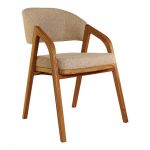 Дизайнерське стильне крісло Otis дуб Зебрано / Beretta 02, преміум, ручна робота