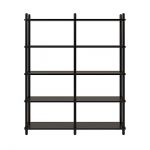 Дизайнерська стильна полиця Dao 2-5 чорний дуб, преміум, ручна робота