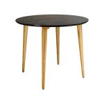 Дизайнерский стильный стол Dan d-120 черный/натуральный дуб, премиум, ручная работа