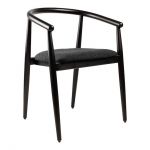 Дизайнерский стильный стул Mamont черный / Baloo 2082, премиум, ручная работа