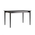Стіл розкладний дизайнерський Silva (Сільва) з дерева 130+40 x 80 чорний