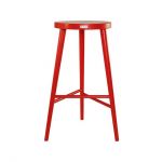 Дизайнерський стильний стілець барний №3 червоний Ral 3020, преміум, ручна робота