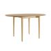 Стіл розкладний дизайнерський Silva (Сільва) з дерева d-100+40 натуральний дуб