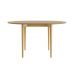 Стіл розкладний дизайнерський Silva (Сільва) з дерева d-100+40 натуральний дуб