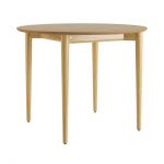 Стіл розкладний дизайнерський Silva (Сільва) з дерева d-100+40 натуральний дуб