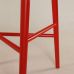 Дизайнерский стильный барный стул №3 красный Ral 3020, премиум, ручная работа