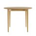 Стіл розкладний дизайнерський Silva (Сільва) з дерева d-100+40 натуральний дуб